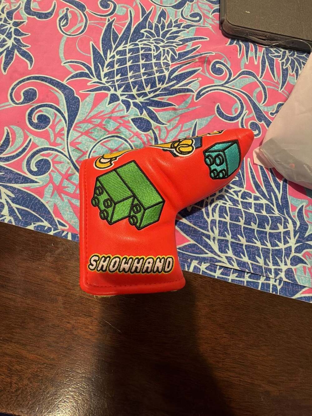Showhand Golf Block Character Blade Putter Headcover